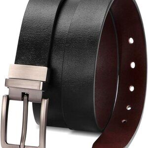 Reversible Leather Women Belts Black S Fit